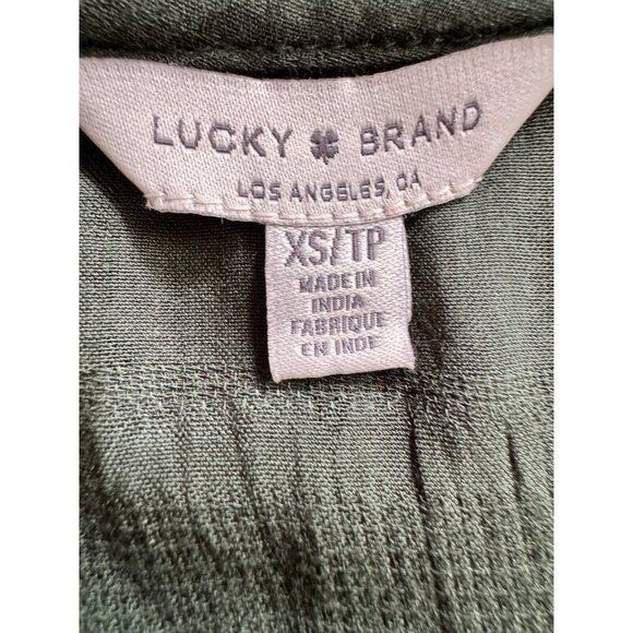 Lucky Brand Women's Sleeveless Babydoll Surplice Fairy Blouse Size XS‎ Boho - Picture 11 of 14